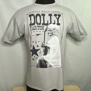 Dolly Parton T-shirt Gray Large Country Music legend Concert